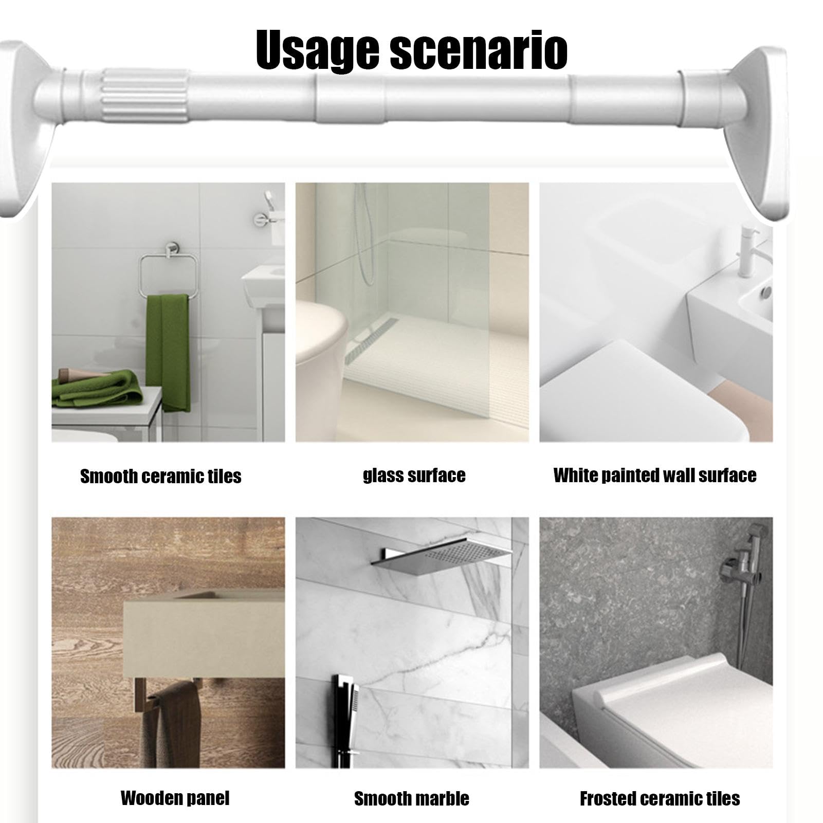 Aste Di Supporto Regolabili - 2 Pezzi, Telescopiche, Per Lavandini O Mobili, Carico 200kg - Foto 5