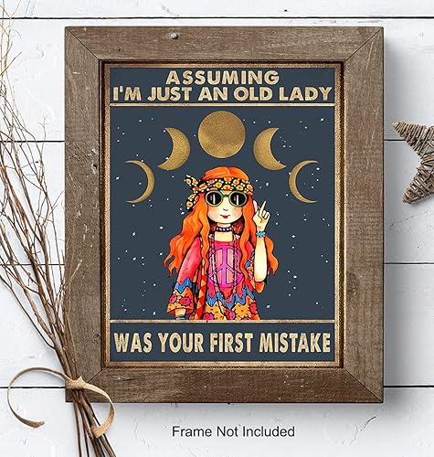 Miniatura 8 de Asuming I'm Just An Old Lady - Decoración bohemia hippie para habitación, decoración bohemia para habitación, regalo para madre, mamá, abuela,