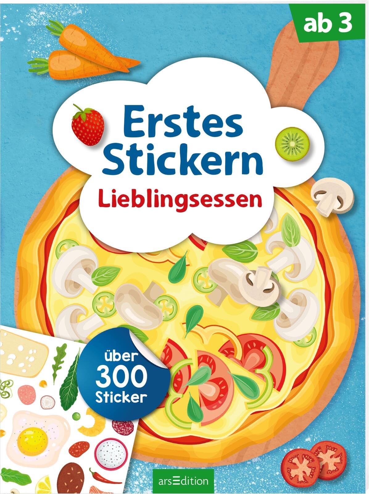 Erstes Stickern - Lieblingsessen: Über 300 Sticker