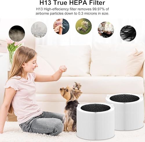 Miniatura 5 de Blue Pure 411i411a Max Filtro de repuesto compatible con purificador de aire Blue Pure 411i411a Max. Blue Pure F4MAX, 3 en 1 H13 Ture HEPA y filtros