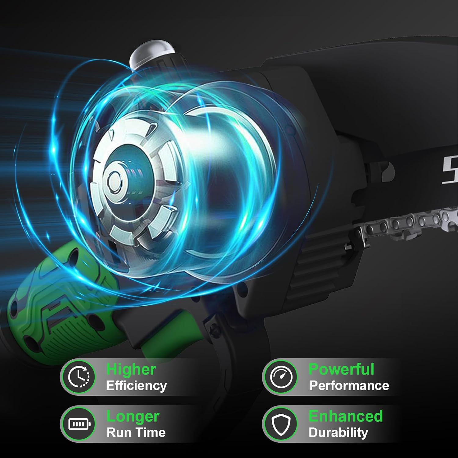 SOYUS 2-IN-1 Electric Pole Saws for Tree Trimming, 21V 6-Inch Mini Chainsaw with 2x2.0Ah Batteries, Tree Trimmer with Extension Pole for Thick Branches, Auto Oiling, 14FT MAX Reach
