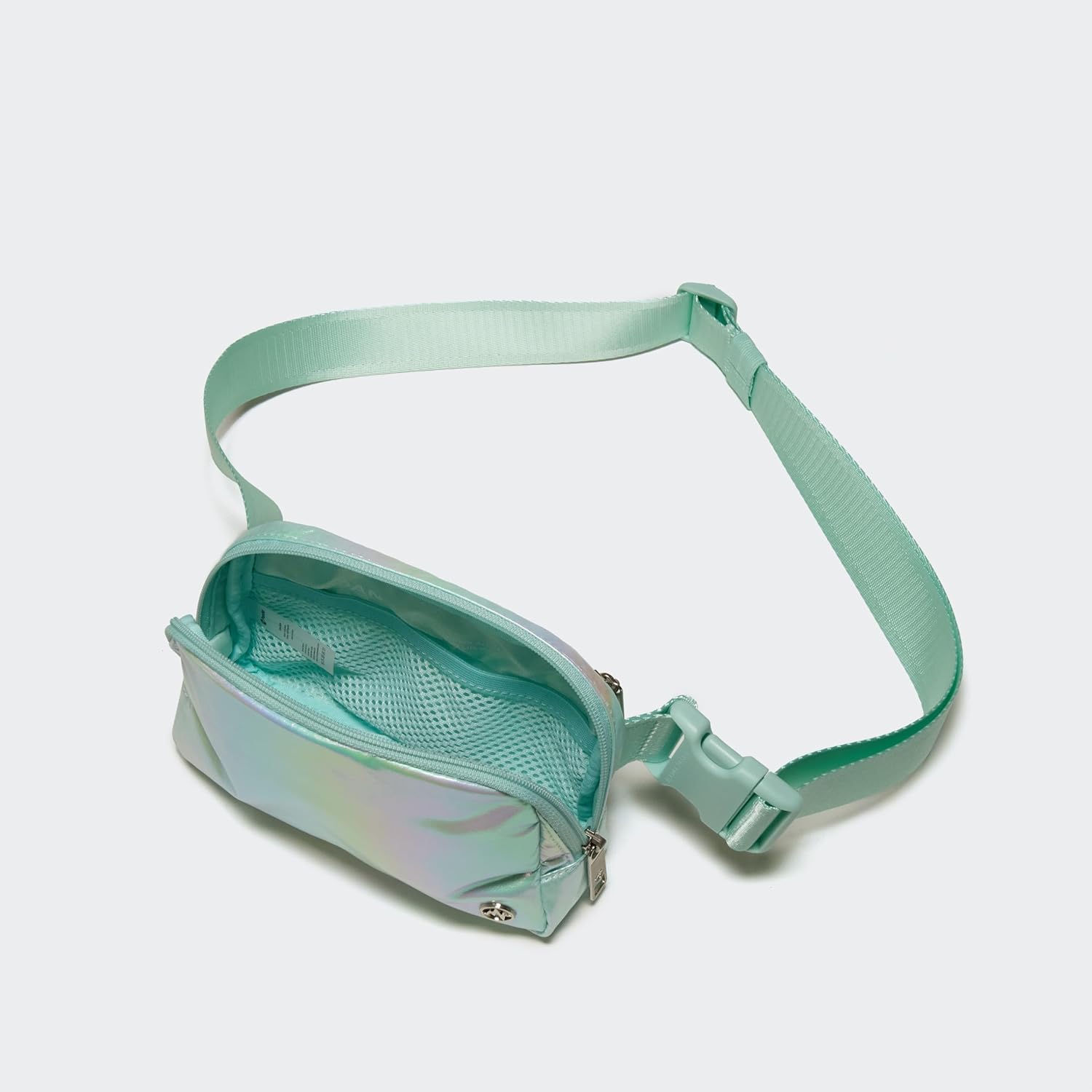 Pander Everywhere Crossbody Bag Iridescent Polyester Sling Belt Bag with Adjustable Strap - Image 5