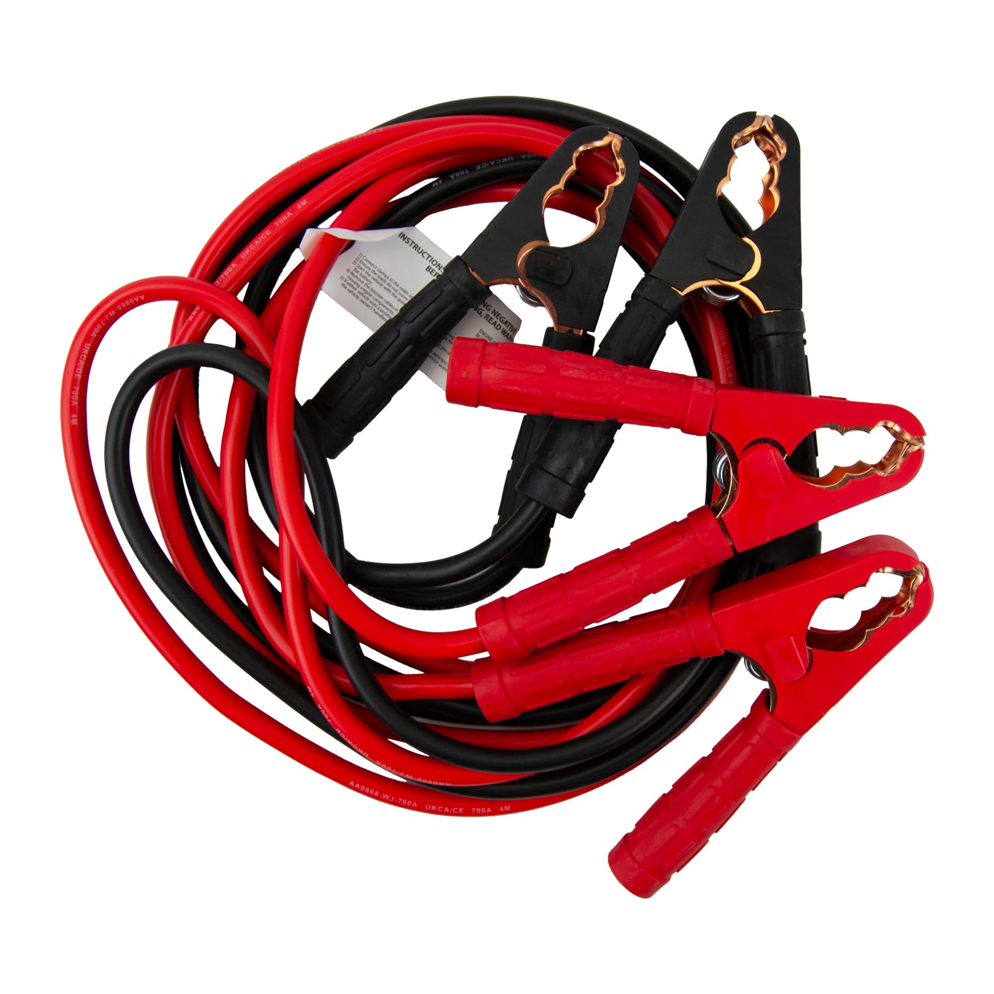 Aa  Jump Leads 700A Up To 4500Cc 4 Litre 4M Metres Booster Cables Car Van Aa0868 from B&Q
