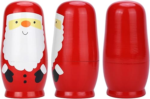 Miniatura 4 de CozyCabin 5 unidades de muñecas rusas sin pintar, hechas a mano de madera en blanco, apilables, muñecas rusas Matryoshka para niños y niñas, regalo