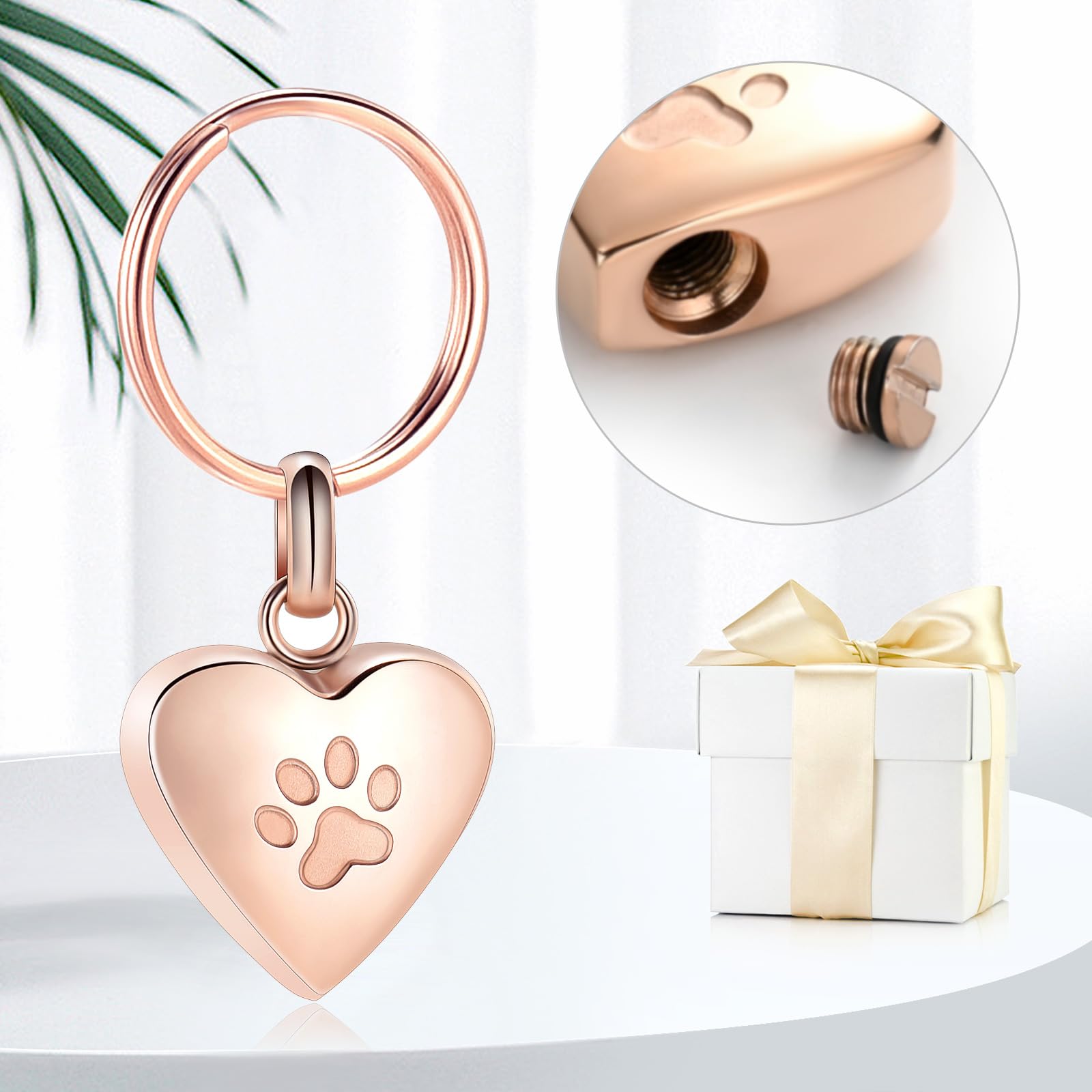 cremazione gioielli urna portachiavi per animali domestici cenere umana cane gatto keepsake memorial urna portachiavi cenere supporto per donne uomini