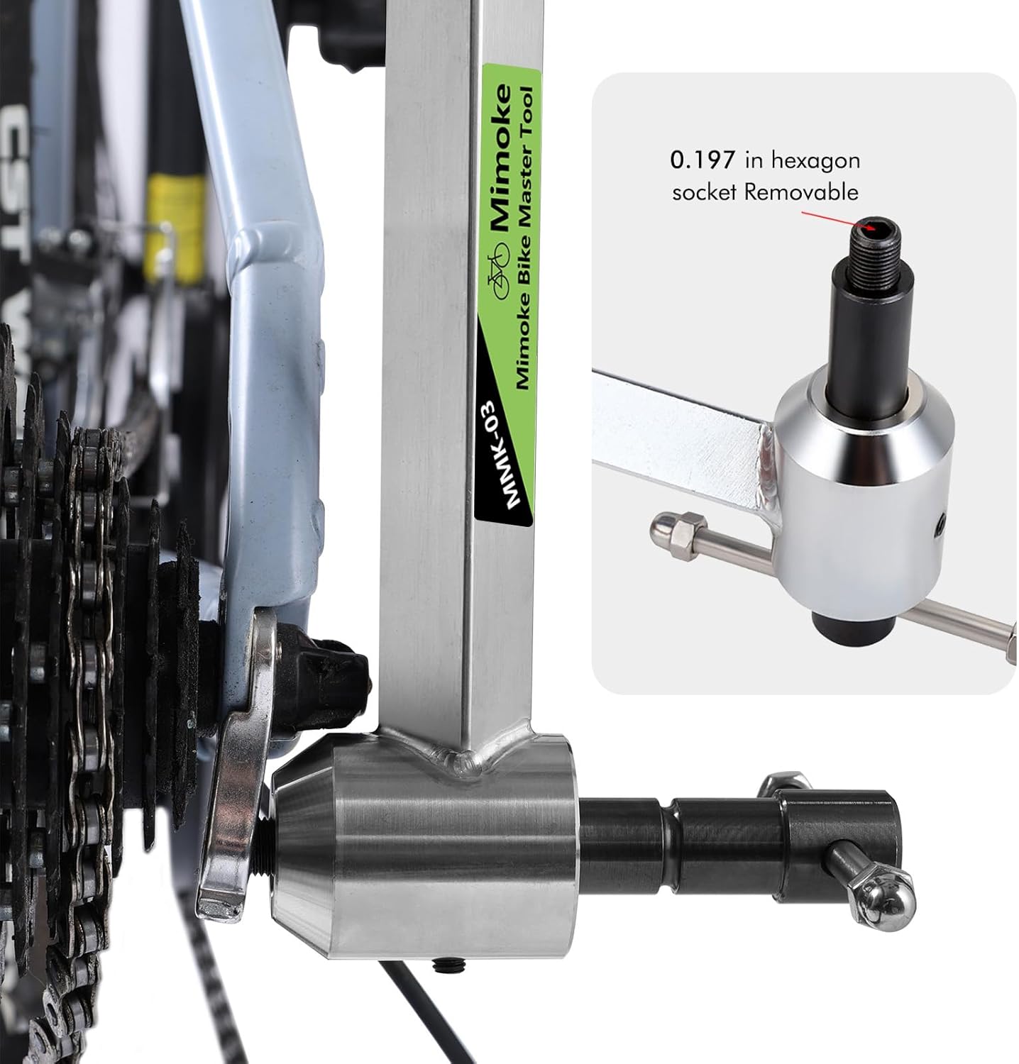 Mimoke Derailleur Hanger Alignment Gauge Tool Stainless Steel Bicycle Wheel Repair Maintenance Tool