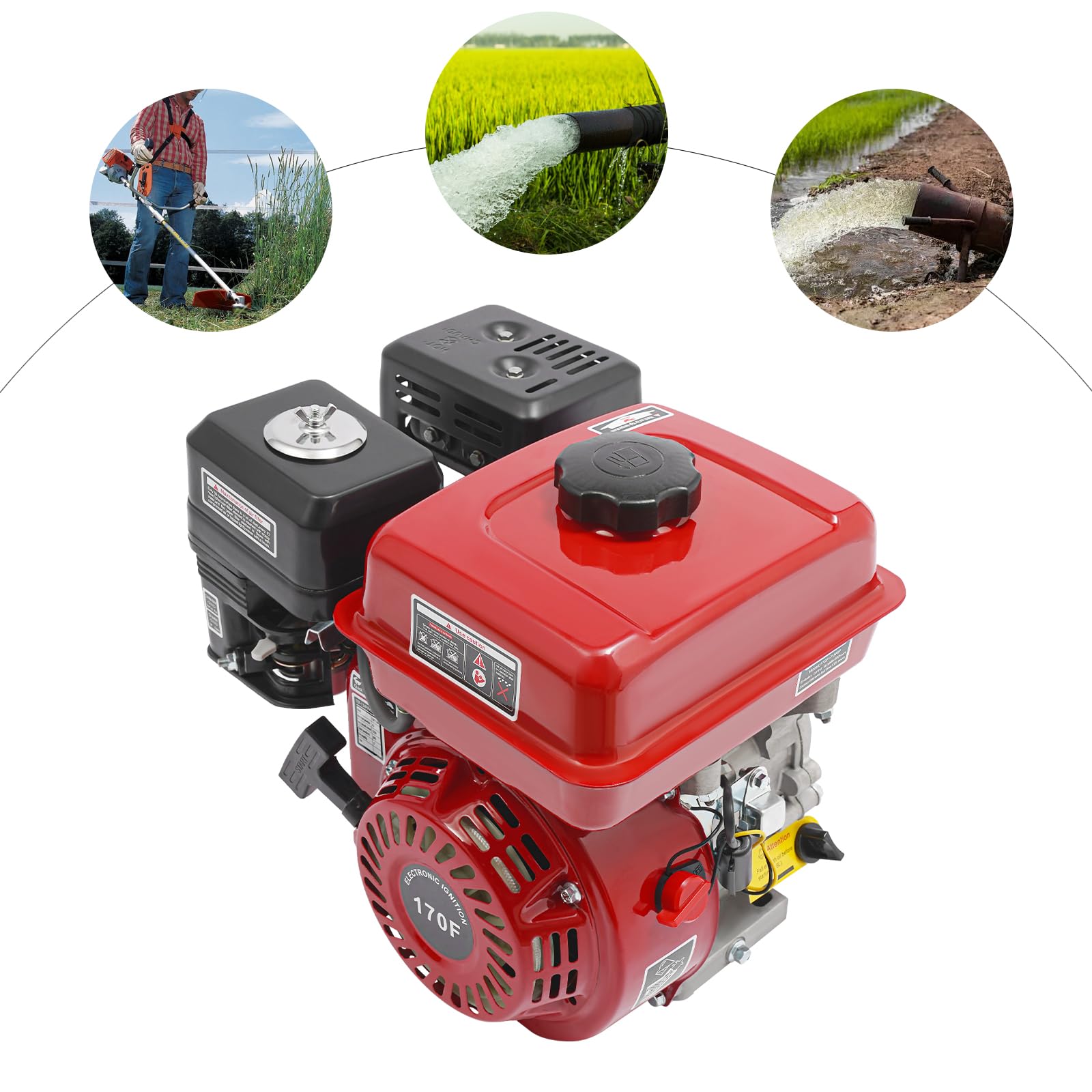 Motore a benzina a 4 tempi, generatore di corrente da 7,5 CV, motore da 250 cc, motore Go Kart per generatore, pompa dell'acqua e tosaerba