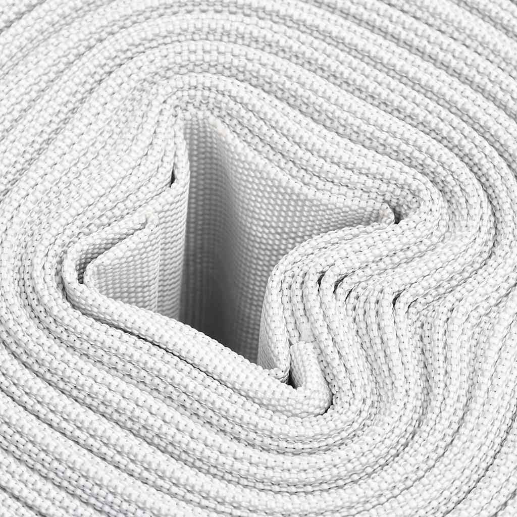 Feuerlöschschlauch 30 m 3 Zoll PVC Wasser-Flachschlauch Weiß