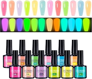 Shine In The Dark Gel Nail Lacquer Glowing Long-Lasting Portable | Glowing Nail Gel for Women for Women Ladies Girls Students Salon Party Photo Sessions Wedding Music Festival Sta