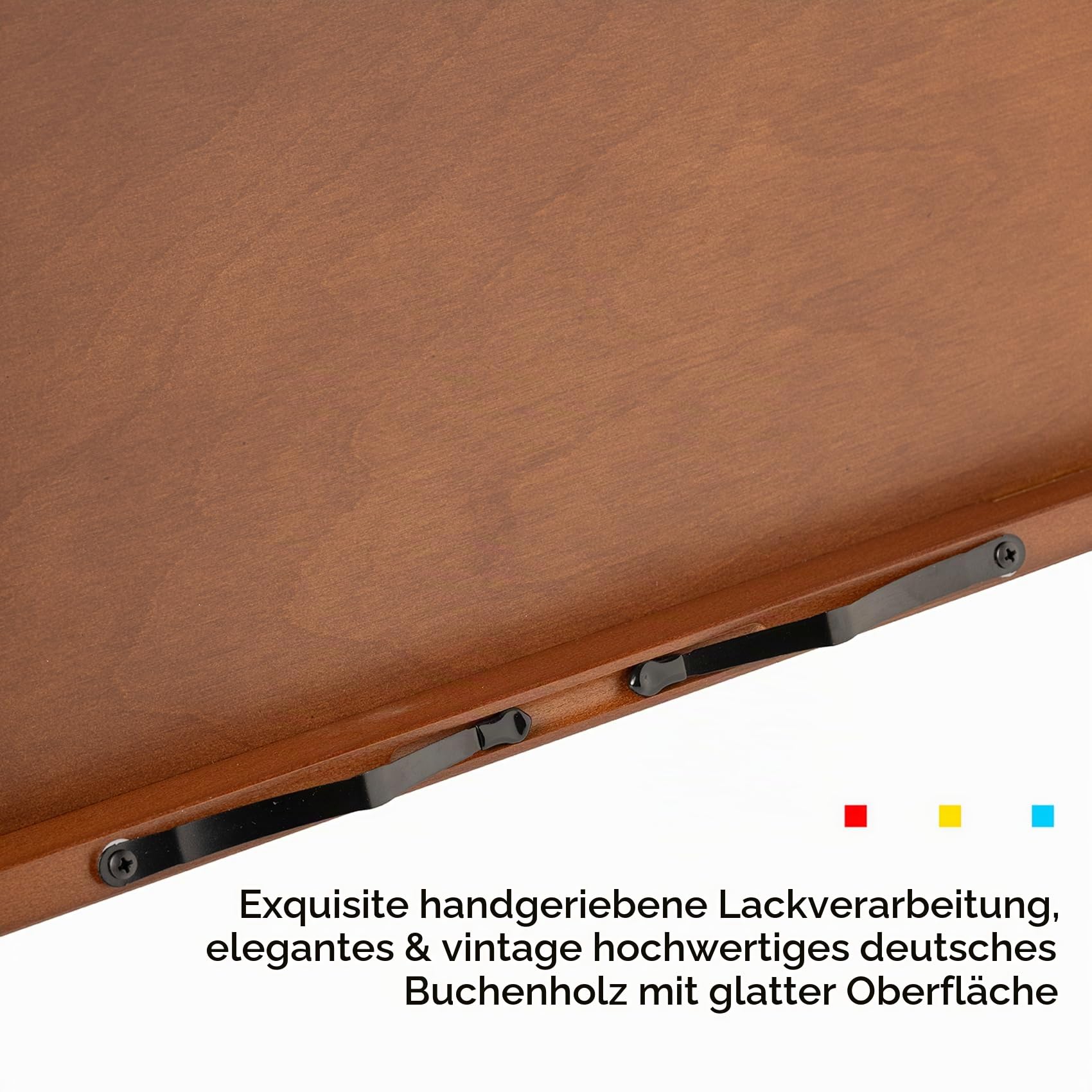 MEEDEN PRO Staffelei Tisch, 29 x 42 cm Staffelei Holz mit Leseständer, Neigungswinkel Verstellbar Buchenholz Tischstaffelei Zeichenbrett für Einsteiger & Hobbykünstler, zum Skizzieren, Bleistift