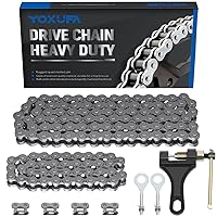 Vista 11 de YOXUFA Cadena de repuesto 420 para Coleman Mini Bike CT200U BT200X CT200U-EX Baja Warrior MB165 MB200 Predator 212cc 196cc 200cc 6.5hp Powersports