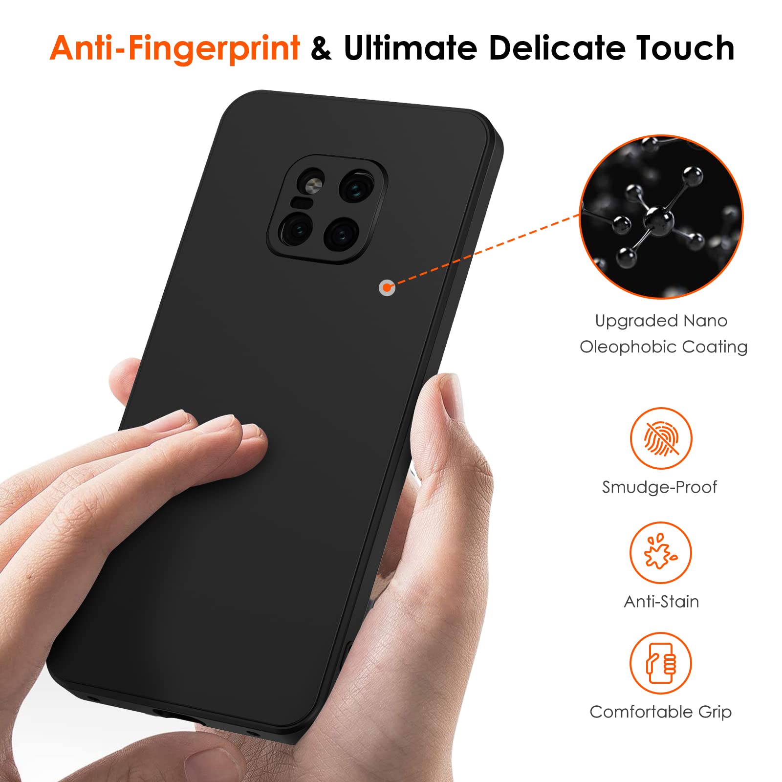 Ivoler Cover in Silicone per Huawei P20 Con Protezione Della