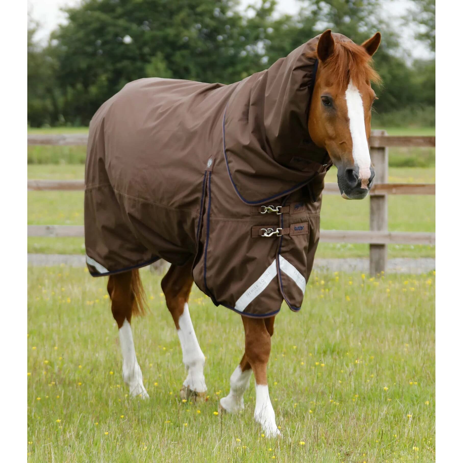 Premier Equine Manta Impermeable para Caballos con cubrecuello Buster 400 g