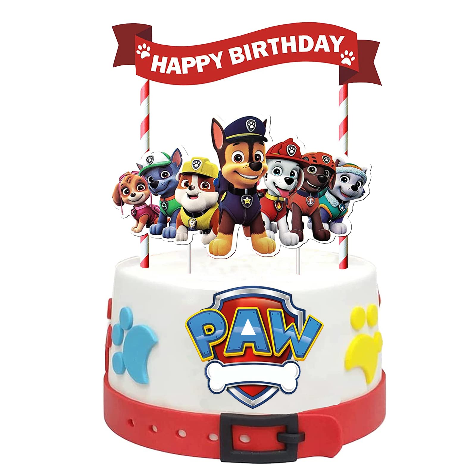 Buy Cartoon Dog Cake Toppers, 3Pcs Cartoon Dog Cake Decorations for