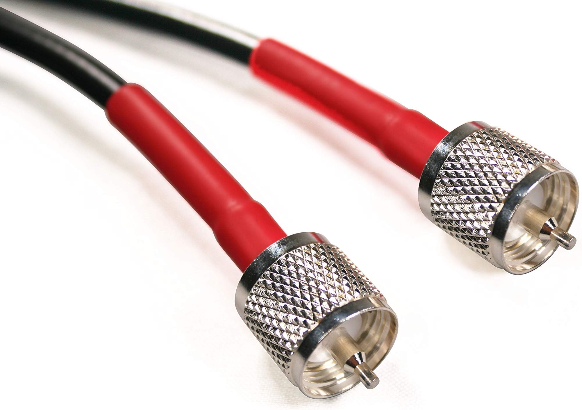 Extreme Consumer ProductsECP Cable Experts RG-8X Coax Cable - 10 FT PL259 M/M Connectors - Heavy Duty Indoor/Outdoor Weatherproof Jumper Cables - CB, Ham Radio, Short Wave Radio - HF, VHF, UHF