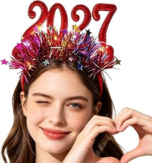クリスマス ヘッドバンド ライトアップ エルイーディー2027 かわいい ヘアアクセサリー | フェス ライト付きヘアバンド 新年 休日 パーティー 仮装舞踏会 パレード フォトブース用