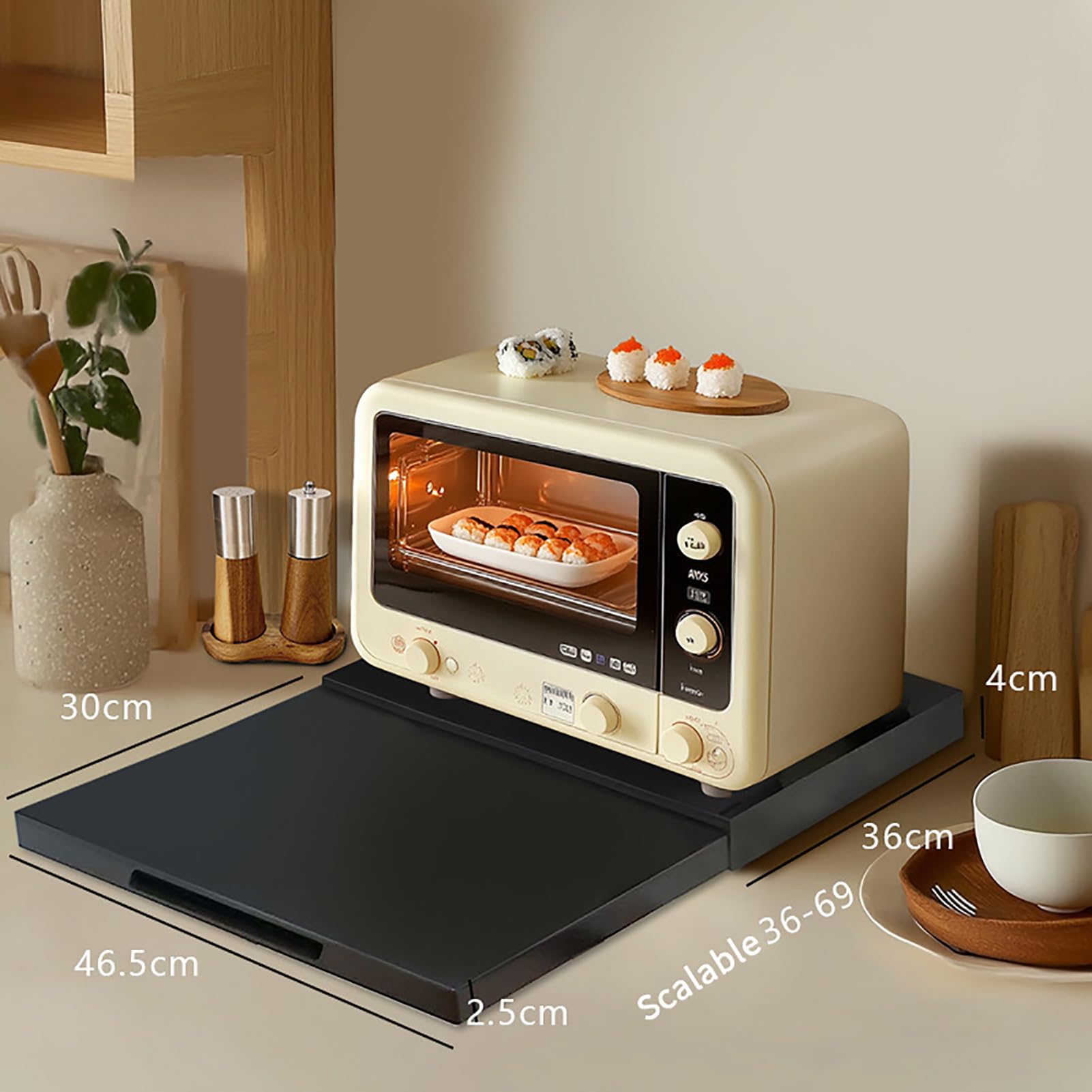 GAOXIAO Organizador Capsulas Cafetera, Cajón para Almacenar Cápsulas, Soportes para Cápsulas de Café, Dispensador para Máquina de Café con Organizador, Guarda Capsules Cafe Black 46.5x36x4cm
