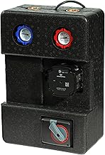 SUNEX® Pumpengruppe für Heizkreis GPO S DN25 mit GRUNDFOS UPM3S Auto 25-60 Umwälzpumpe & Dreiwege-Mischventil – Heizkreisstation mit Thermometern, AG 1½″ / IG 1″, max. 90 °C, Wärmedämmung