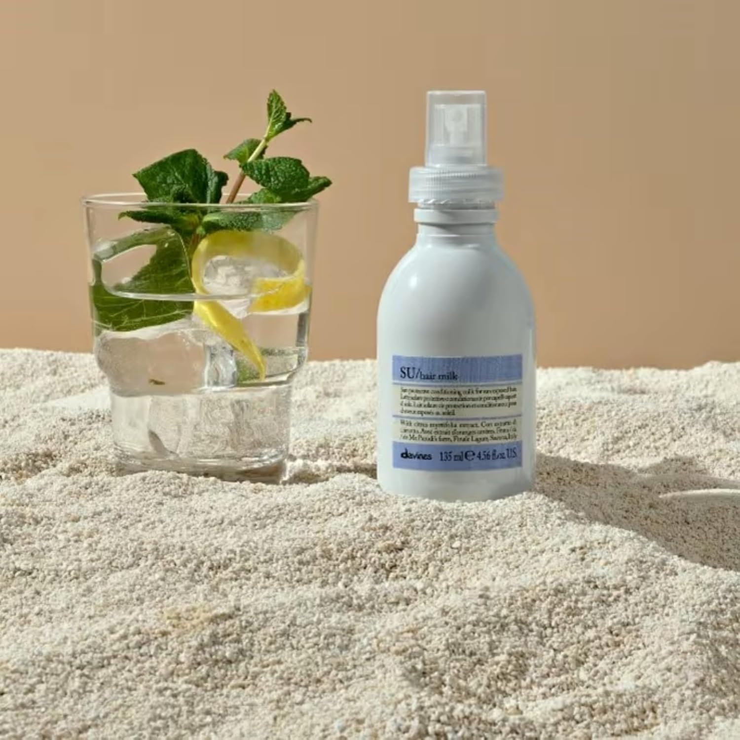 Davines SU Hair Milk - Spray de protección UV para el cabello, 135 ml