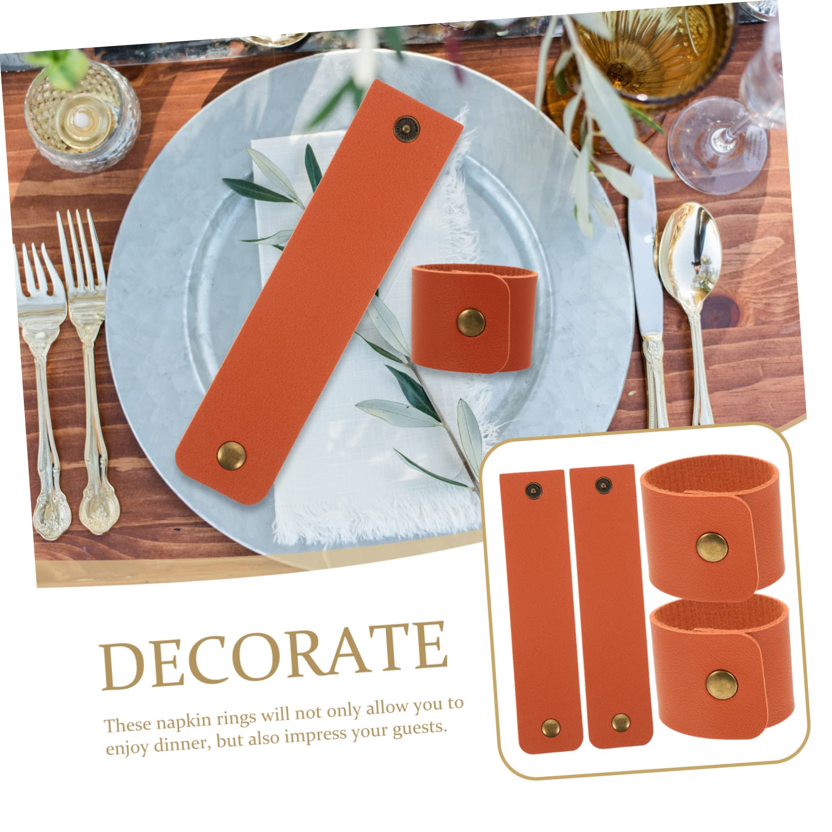 TOPBATHY 20stücke wasserdichte -serviettenringe Stilvolle Tischdekoration Für Hochzeiten Restaurants Und Zuhause Als Serviettenhalter Und Tischornament
