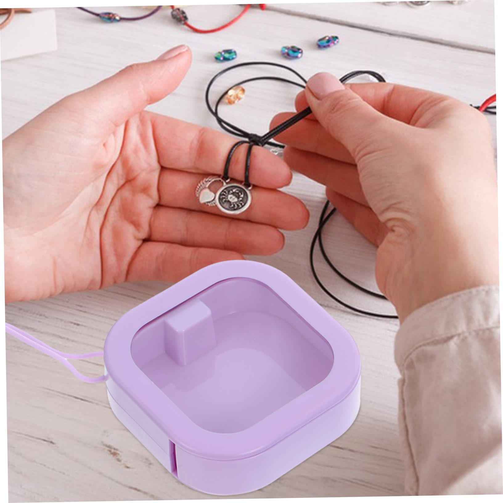 ULTECHNOVO 4 Stück Teiliges Haargummi Organizer Kompakte Schmuckbox aus Robustem Material Durchsichtige Aufbewahrung für Haarspangen Haargummis und Kleine Accessoires Tragbar für Reisen und