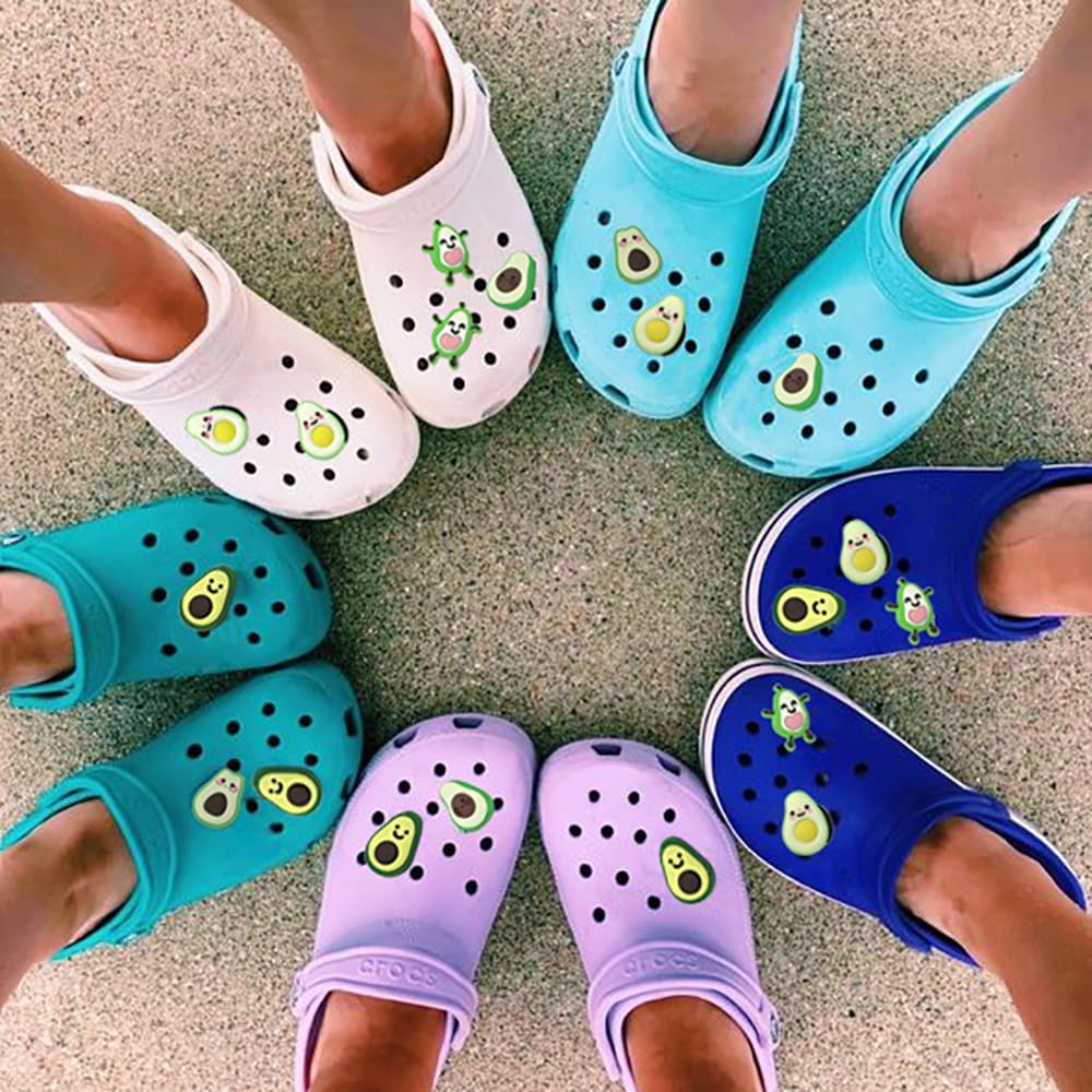 Jibbitz For Crocs JUGNAW 20-Piece Cute Frog Shoe Charms For Cro