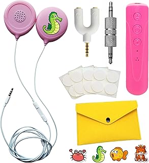 Wireless Bluetooth Pregnancy Headphones for Belly Gifts for Pregnant Women | Jellyfish Baby Bump Headphones | Smart Phone Compatible (Pink)
