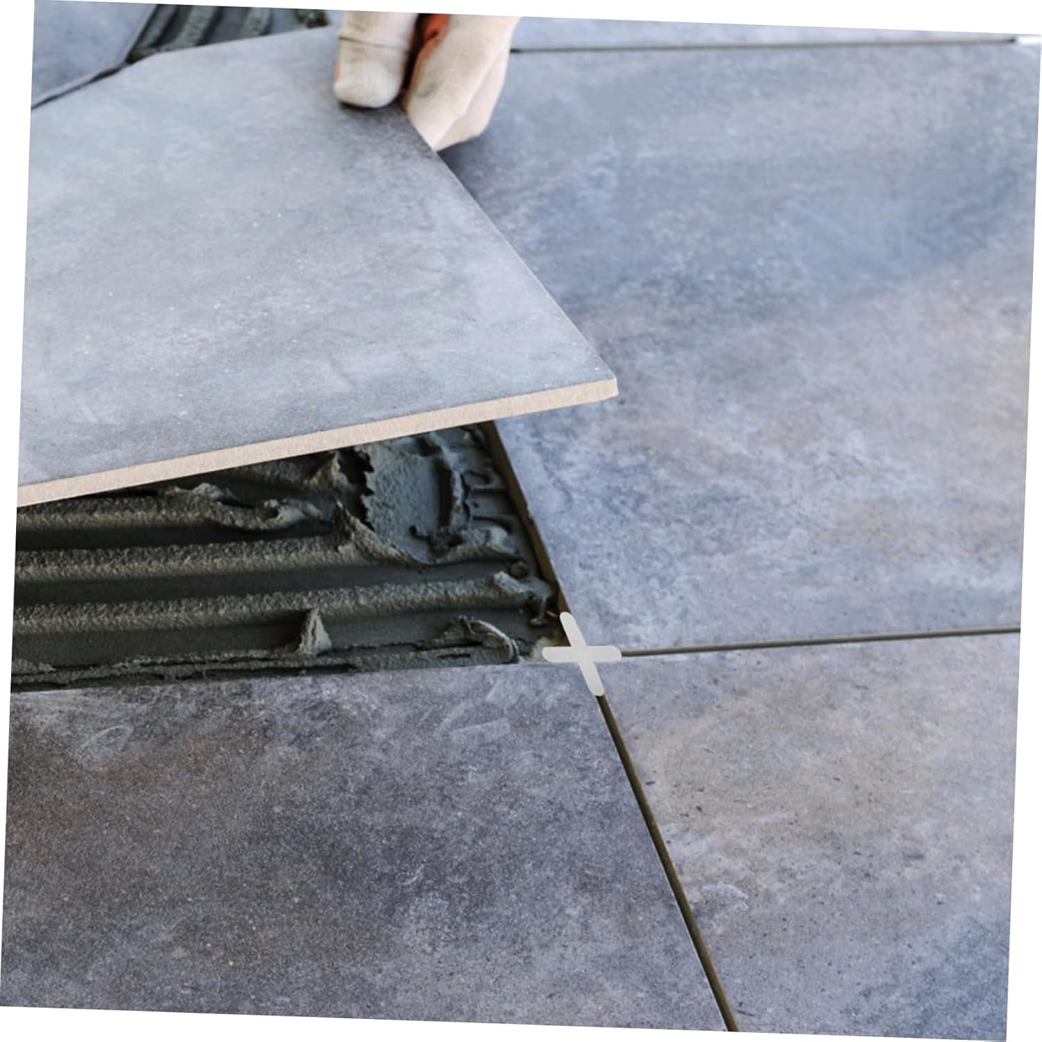 8000pcs Cross Shape Tile Spacers for Leveling Thickness Ceramic Floor Positioning Tools Reusable Grout Joint for Efficient Tiling and Installation