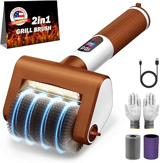 Electric Grill Brush, 800RPM BBQ Grill Cleaner for Outdoor/Camping