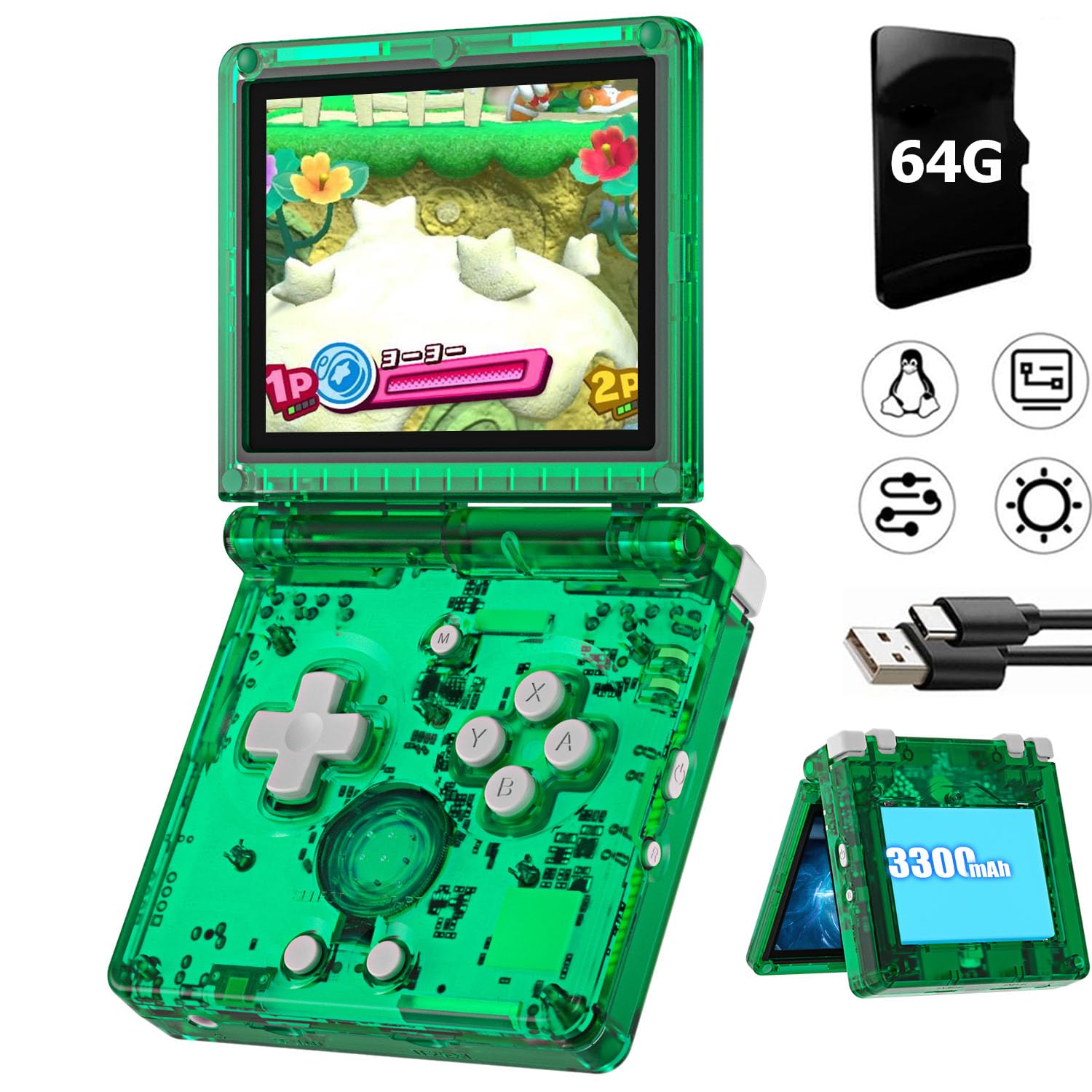 RG35XXSP Flip Portable Retro Handheld Game Console