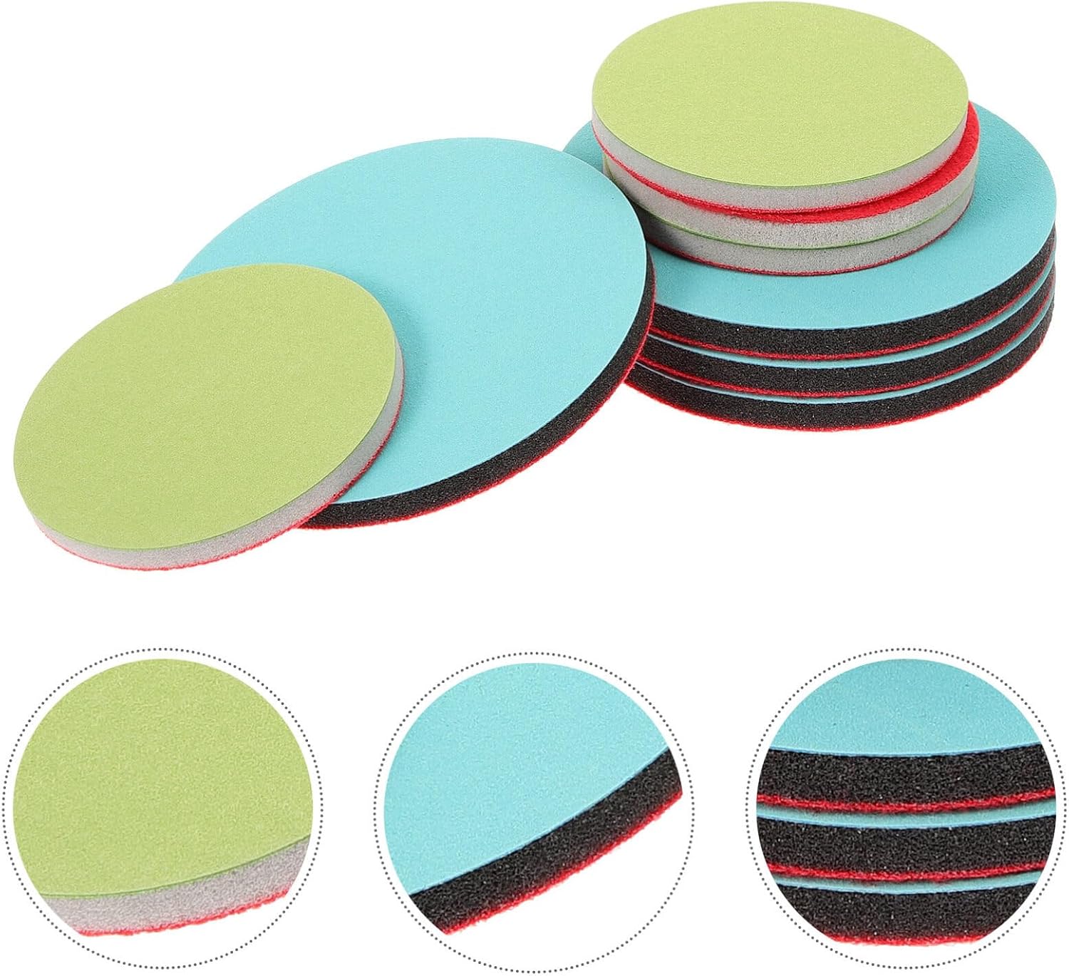BESPORTBLE Bowling Ball Cleaning Pad Sponge Sanding Paper Sanding Pads Flexible Durable Easy to Use