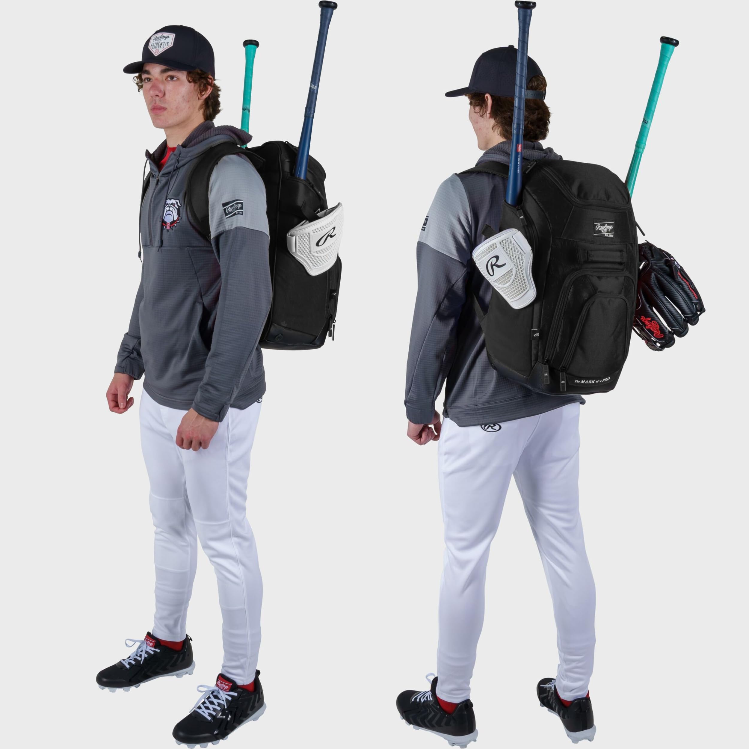 Rawlings | FRANCHISE 2.0 Player's Backpack | Baseball/Softball | Rec/Travel | Multiple Styles