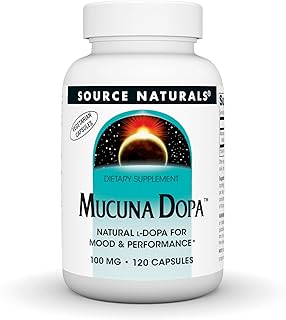 Source Naturals Mucuna Dopa, for Mood & Performance*, 100 mg - 120 Vegetarian Capsules