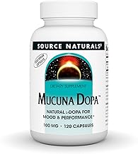 Source Naturals Mucuna Dopa, for Mood & Performance*, 100 mg - 120 Vegetarian Capsules