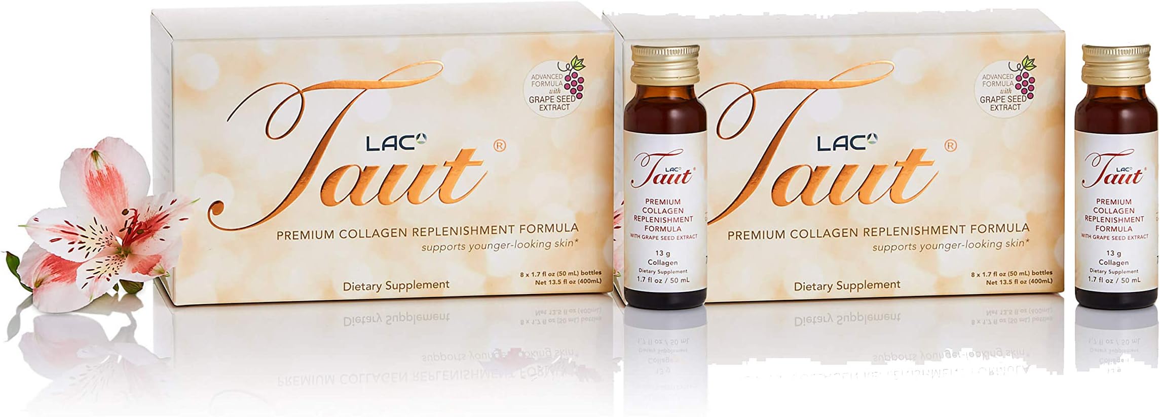 Taut Premium Collagen Replenishment Formula (2 Boxes Containing 8 bottles per box)