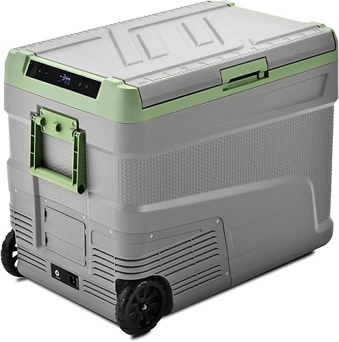 EUHOMY Refrigerador de 12 voltios, batería utilizable de 58 cuartos de galón, refrigerador de coche de 0   68 , refrigerador de 12 V 1224 V CC