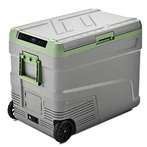 EUHOMY 12 Volt Refrigerator 58QT Electric Cooler Usable Battery Car Refrigerator 0 68 12V Fridge 12 24V DC
