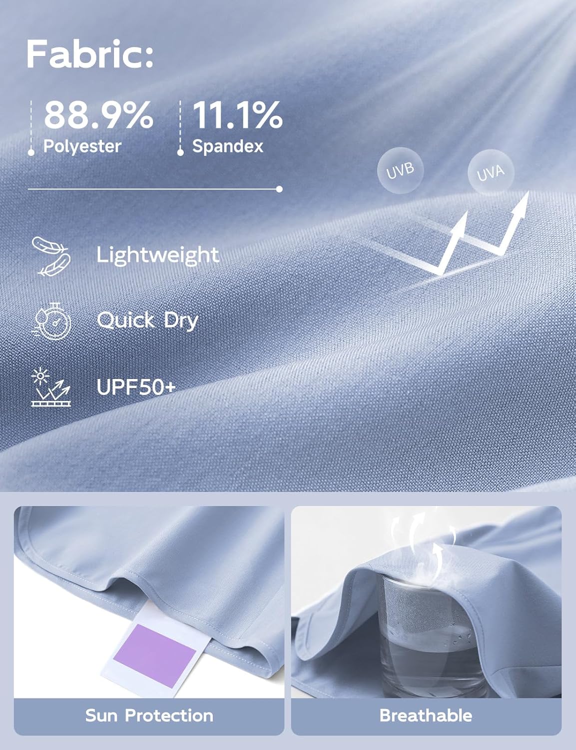 baleaf Women's Bermuda Long Shorts 9" Knee Length Athletic Running Shorts with Zip Pockets Stretch Loose Summer UPF 50+