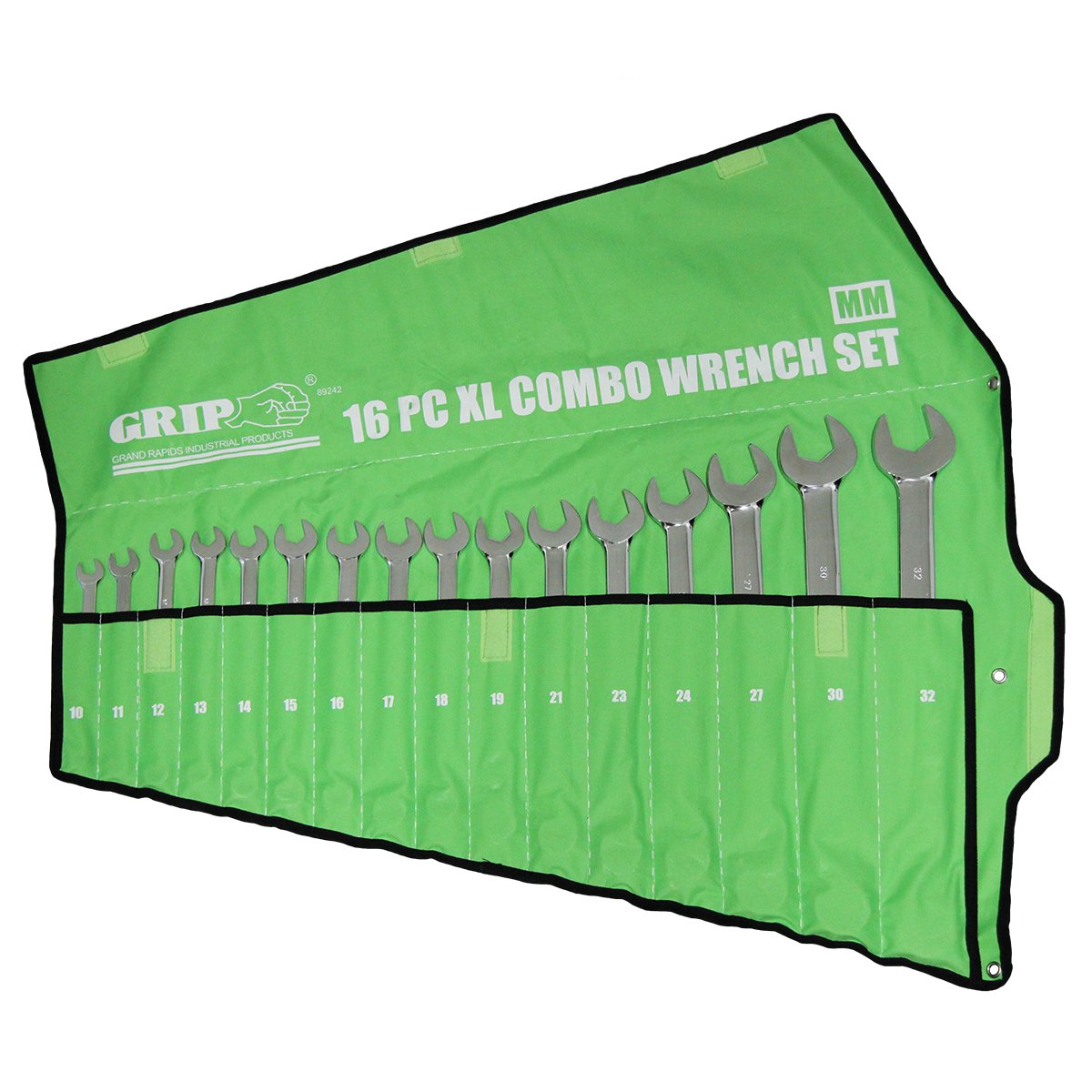 GRIP 89242 16 Pc XL Pro Combination Wrench Set Mm