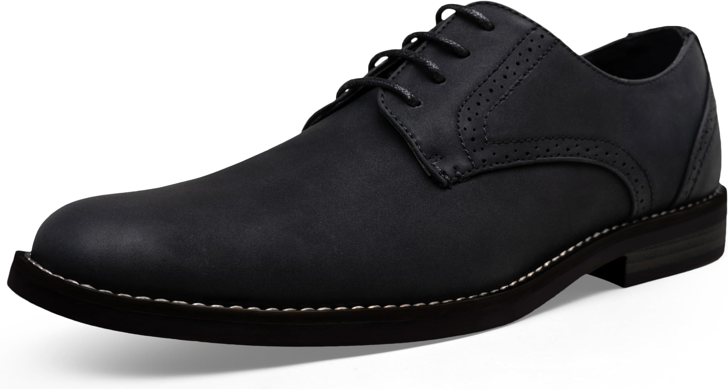 Mens Dress Shoes Retro Business Casual Oxfords Plain Toe Dress Shoes for Men