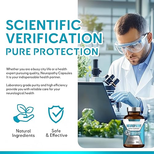 Miniatura 3 de Salvador de nervios para neuropatía, salvador de nervios, 600 mg de ácido alfa lipoico, alivio dirigido para la neuropatía periférica en manos y