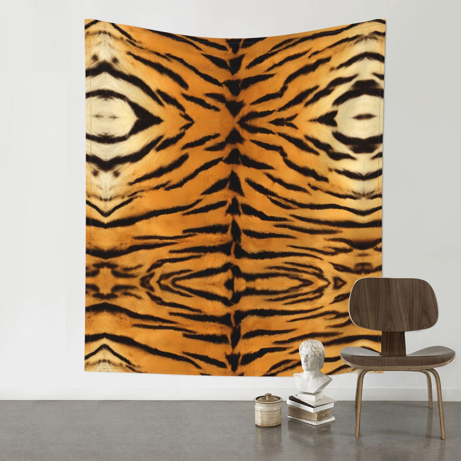 YYHWHJDE Tiger Skin Prints 60x51in Wall Tapestry – High-Grade Polyester Throw for Dorm, Beach & Home Decor
