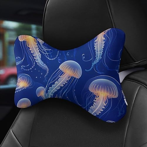 Miniatura 5 de Almohada para reposacabezas y cuello para asiento de automóvil, cojín con forma de hueso para reposacabezas automático, suave y cómodo para viajes,