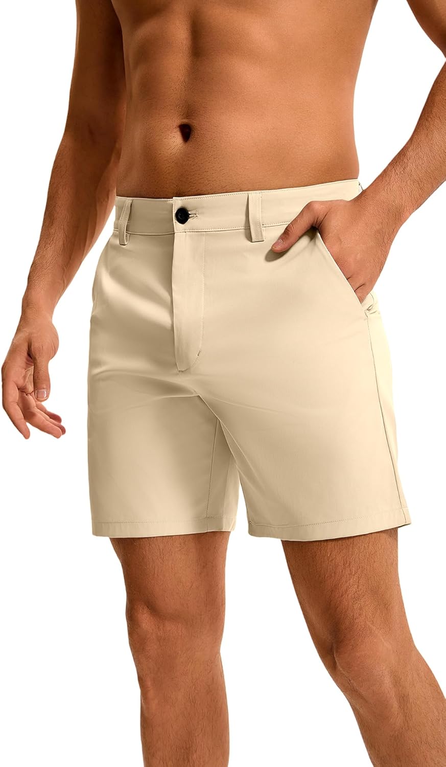 Men's Golf Shorts 7 Inch Inseam, Quick Dry Stretch, Flat Front with 5 Pockets, Lightweight Casual Work Shorts 38 - Image 2