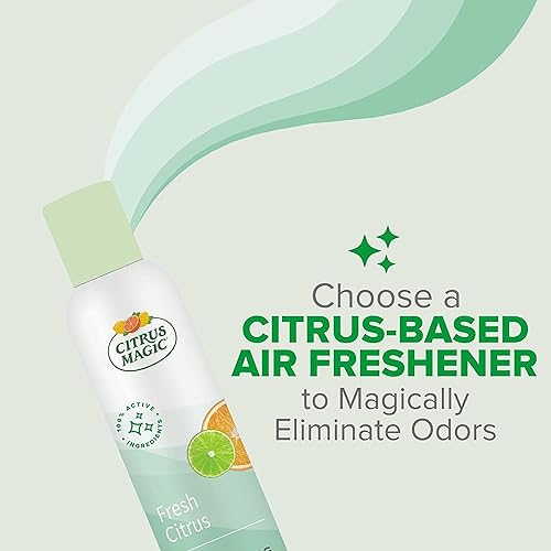 Miniatura 4 de Citrus Magic Aerosol para Eliminar Olores del Ambiente, Cítrico Fresco, 6 onzas