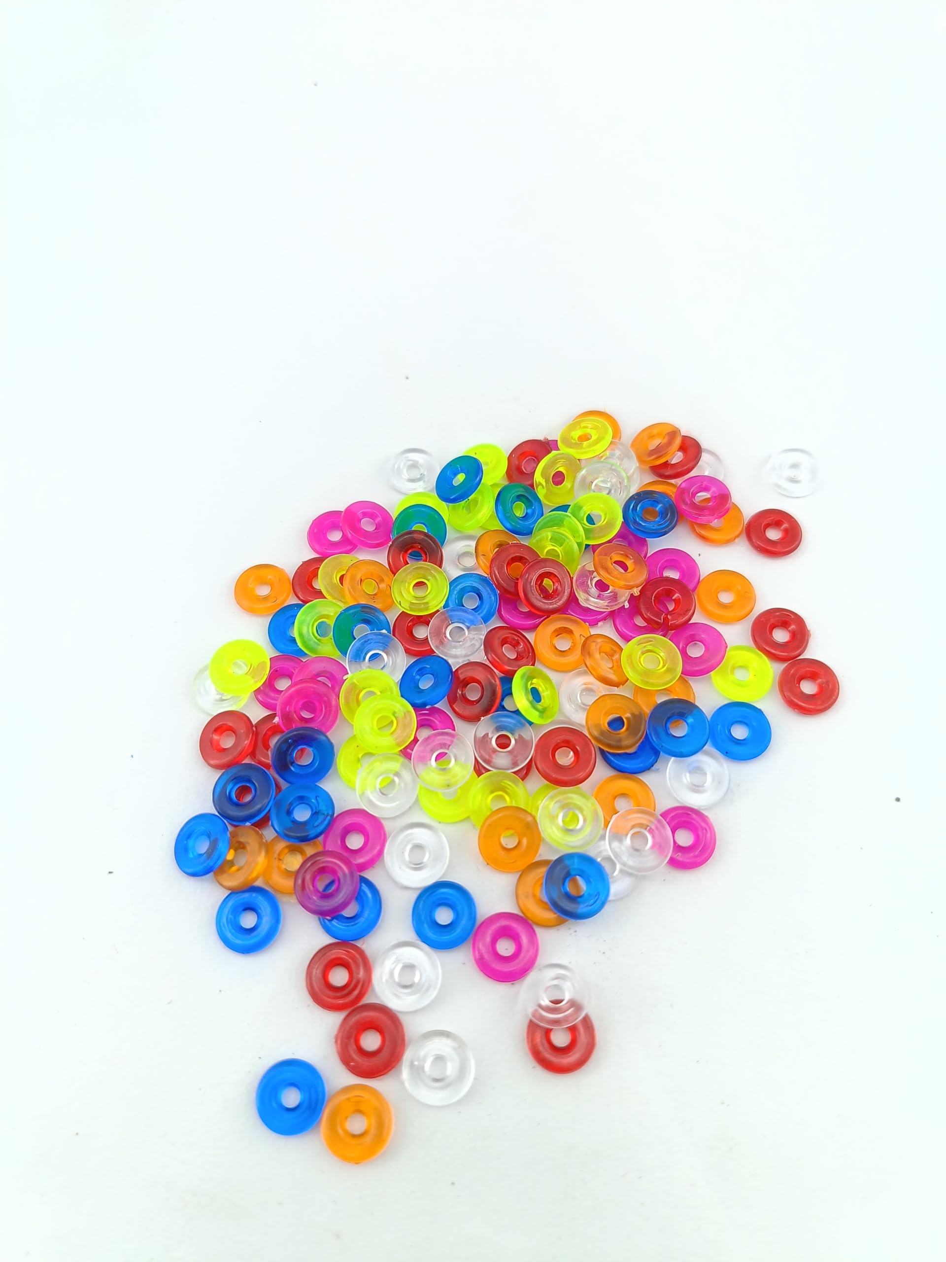 advancedestore (Pack of 90Pcs) Flat Clear Silicone Rubber Ear Back Stoppers-Push Buttons -Findings Stud Earring Plugs