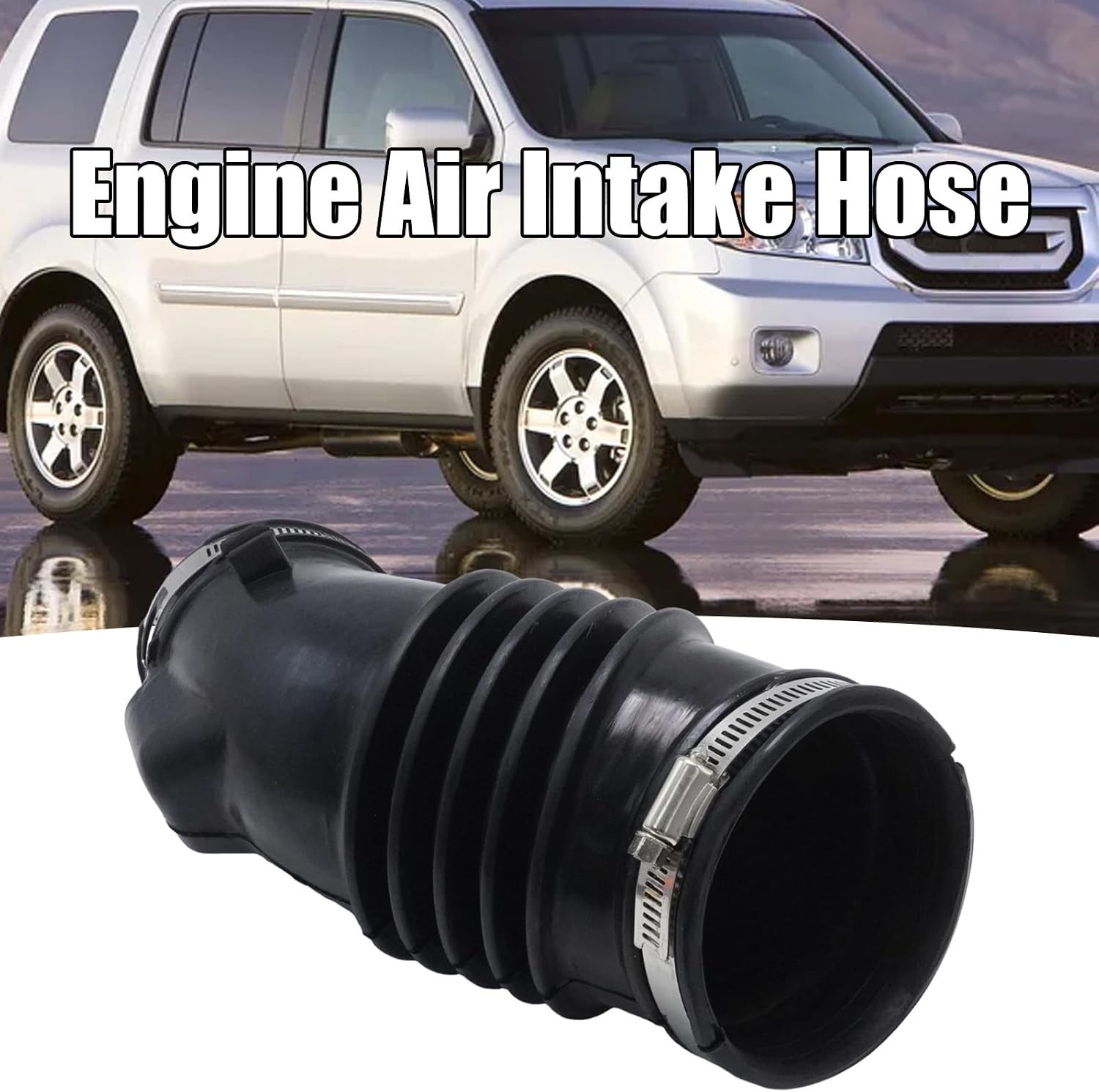 17228RN0A00 Engine Air Intake Hose, Replacement for Honda Pilot 2009-2015 V6 3.5L, Replaces 696-138 17228-RN0-R00(Tube with Clamps)