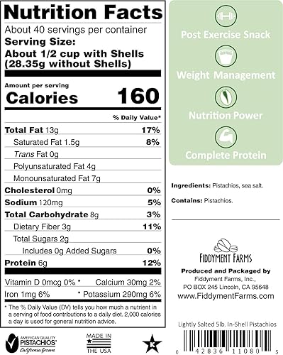 Fiddyment Farms 5 libras. En carcasa ligeramente salada