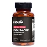 ENDUR-ACIN, Extended Release Niacin for Optimal Absorption & Low-Flush Vitamin B3 Niacin 500mg, Premium Niacin Supplement Made in USA, 200 Tablets