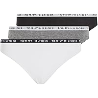Tommy Hilfiger Donna Slip Confezione da 3 Intimo, Multicolore (Medium Grey Heather/White/Black)